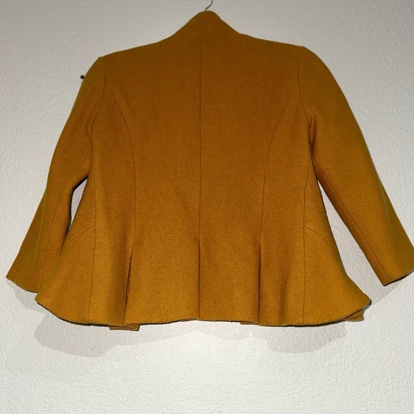 Tabitha | Mustard Ruffled Blazer size 4 - Picture 3 of 4